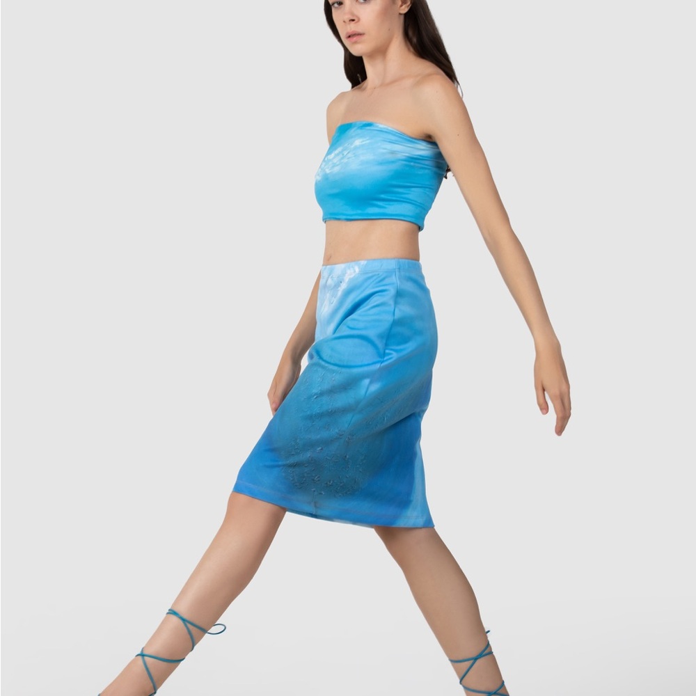 Brand New Blue Ombre Women's Skirt